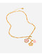 Juicy Couture Layered Pink & Goldtone Charm Necklace - Thumbnail image 2 of 2