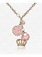 Juicy Couture Layered Pink & Goldtone Charm Necklace - Thumbnail image 1 of 2
