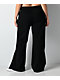 Juicy Couture Licorice Fleece Wide Leg Sweatpants - Thumbnail image 4 of 9
