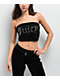 Juicy Couture Luxe Velour Black Tube Top - Thumbnail image 1 of 4