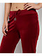 Juicy Couture OG Big Bling Coco Red Velour Track Pants - Thumbnail image 4 of 6