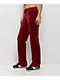 Juicy Couture OG Big Bling Coco Red Velour Track Pants - Thumbnail image 5 of 6