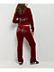 Juicy Couture OG Big Bling Coco Red Velour Track Pants - Thumbnail image 6 of 6