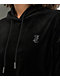 Juicy Couture OG Big Bling High Low Licorice Crop Hoodie - Thumbnail image 3 of 4