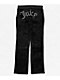 Juicy Couture OG Big Bling Licorice Velour Track Pants - Thumbnail image 11 of 13