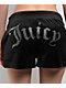 Juicy Couture OG Big Bling Licorice Velour Track Shorts - Thumbnail image 3 of 6