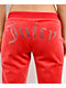 Juicy Couture OG Big Bling Maraschino Cherry Velour Track Pants - Thumbnail image 2 of 5