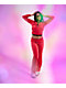 Juicy Couture OG Big Bling Maraschino Cherry Velour Track Pants - Thumbnail image 8 of 9