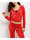 Juicy Couture OG Big Bling Maraschino Cherry Velour Zip Hoodie - Thumbnail image 4 of 10