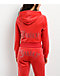 Juicy Couture OG Big Bling Maraschino Cherry Velour Zip Hoodie - Thumbnail image 1 of 10