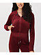 Juicy Couture OG Big Bling Red Dahlia Velour Zip Hoodie - Thumbnail image 2 of 2