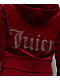 Juicy Couture OG Big Bling Red Dahlia Velour Zip Hoodie - Thumbnail image 3 of 6