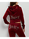 Juicy Couture OG Big Bling Red Dahlia Velour Zip Hoodie - Thumbnail image 1 of 6