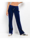 Juicy Couture OG Big Bling Varsity Blue Velour Track Pants - Thumbnail image 1 of 5