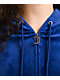 Juicy Couture OG Big Bling Varsity Blue Velour Zip Hoodie - Thumbnail image 5 of 7