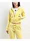 Juicy Couture OG Bling Yellow Iris Velour Zip Hoodie - Thumbnail image 2 of 8