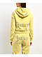 Juicy Couture OG Bling Yellow Iris Velour Zip Hoodie - Thumbnail image 1 of 8