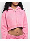 Juicy Couture Pink Lemonade Crop Zip Hoodie - Thumbnail image 4 of 6