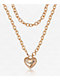 Juicy Couture Puff Heart Goldtone Necklace - Thumbnail image 1 of 2
