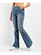 Juicy Couture Rhinestone Blue Low Rise Flare Jeans - Thumbnail image 1 of 7