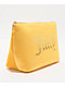 Juicy Couture Rhinestone Logo Yellow Velour Makeup Pouch - Thumbnail image 3 of 6