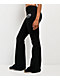 Juicy Couture Rib Waist Black Flare Sweatpants - Thumbnail image 4 of 6