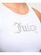 Juicy Couture Small Bling High Neck White Crop Tank Top - Thumbnail image 4 of 4