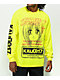 KAIJU017 #017 Camiseta de manga larga amarillo neón