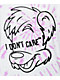 KAIJU017 Don't Care Purple Tie Dye T-Shirt - Thumbnail image 3 of 3