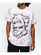 KAIJU017 Don't Care Purple Tie Dye T-Shirt - Thumbnail image 1 of 3