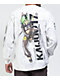 KAIJU017 GIRL017 Light Grey Tie Dye Long Sleeve T-Shirt - Thumbnail image 1 of 5