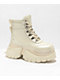 KOI Gooey White Platform Boots - Thumbnail image 1 of 4