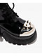 KOI x The Rocky Horror Picture Show Eddie's Teddy Spike Black & Chrome Platform Boots - Thumbnail image 6 of 7
