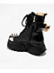 KOI x The Rocky Horror Picture Show Eddie's Teddy Spike Black & Chrome Platform Boots - Thumbnail image 2 of 7