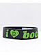 Keep A Breast Foundation I Heart Boobies Black & Green Bracelet