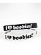 Keep A Breast Foundation I Heart Boobies Black & White Mini Pack Bracelets - Thumbnail image 1 of 3