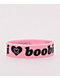 Keep A Breast Foundation I Heart Boobies Pink & Black Bracelet - Thumbnail image 1 of 3