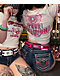 Keep A Breast Foundation I Heart Boobies Pink Web Belt - Thumbnail image 4 of 4