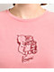 Kewpie Reading Cat Baby Pink T-Shirt - Thumbnail image 2 of 3