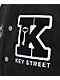 Key Street Lock And Key Black & White Varsity Jacket - Thumbnail image 4 of 8