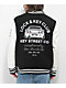 Key Street Lock And Key Black & White Varsity Jacket - Thumbnail image 1 of 8