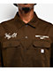 Key Street Parts & Service Brown Work Shirt - Thumbnail image 3 of 4