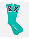 Key Street Turqouise Crew Socks - Thumbnail image 1 of 2