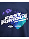 Key Street x Fast & Furious Tokyo Drift Navy T-Shirt - Thumbnail image 3 of 3