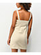 Khaki & Blue Cream Corduroy Tank Dress - Thumbnail image 2 of 4
