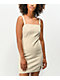 Khaki & Blue Cream Corduroy Tank Dress - Thumbnail image 1 of 4