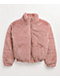 Khaki & Blue Pink Corduroy Puffer Jacket - Thumbnail image 4 of 10