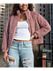Khaki & Blue Pink Corduroy Puffer Jacket - Thumbnail image 6 of 10