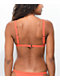 Kikirio Dalie Red Rib Triangle Bikini Top