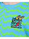 Killer Acid Frog Blue & Green Wavy Stripe T-Shirt  - Thumbnail image 3 of 3